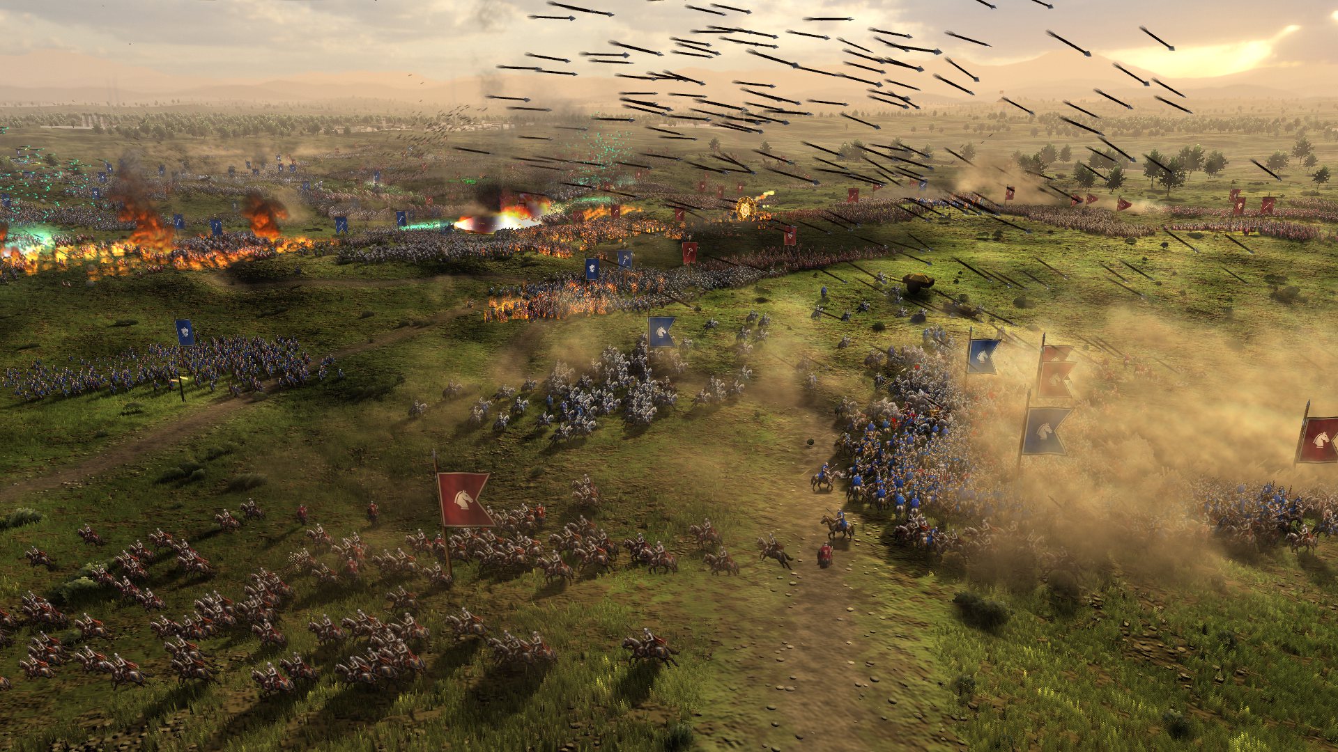 Cavalry charge into a broken flank