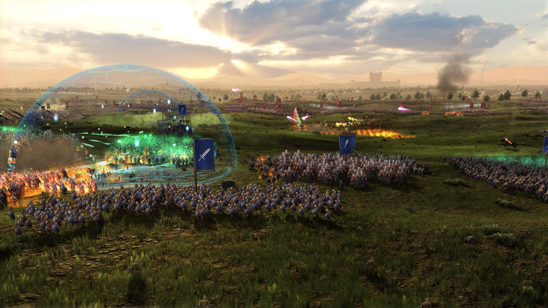 Holding formation behind a ward