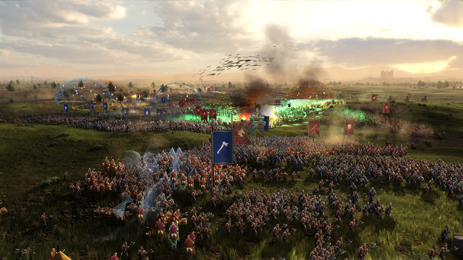 Monstrous infantry and warded lines collide